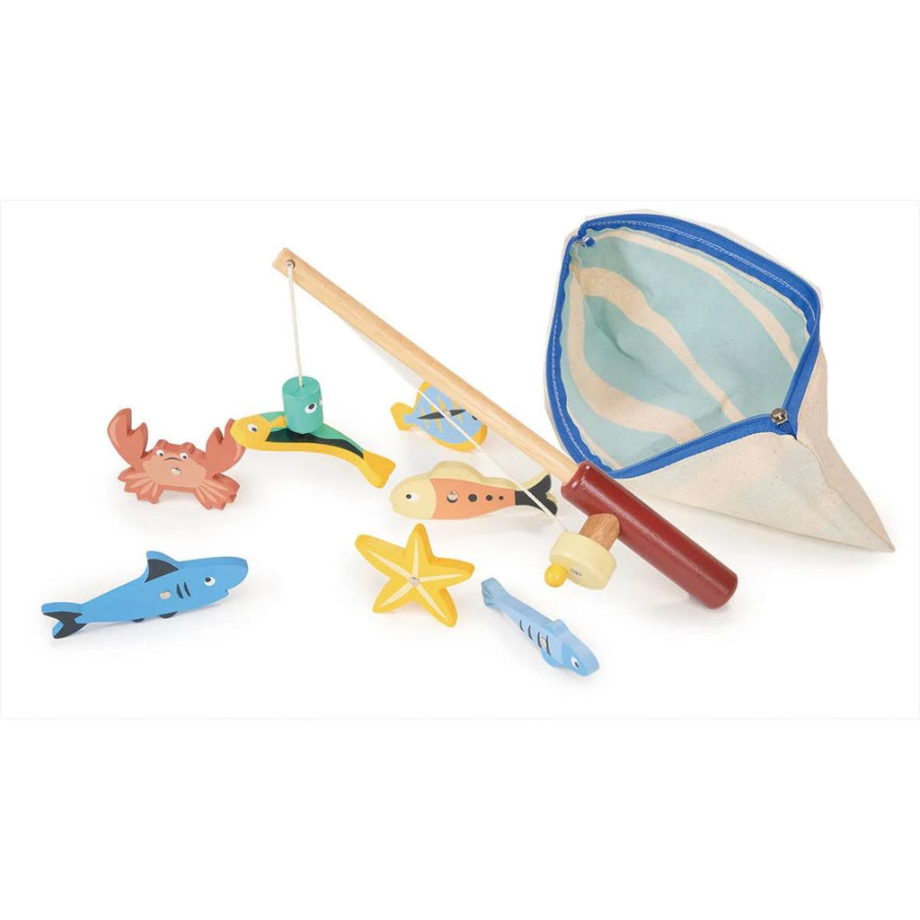 wooden fishing game toy