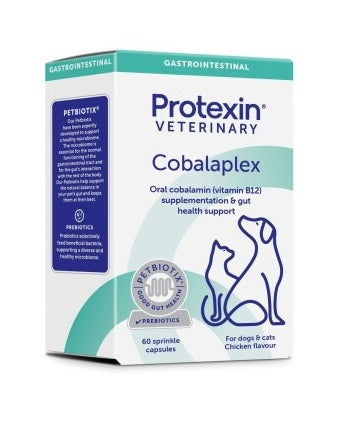 Protexin Cobalaplex capsules dog and cat vitamin B12 supplement bottle