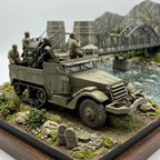 Trumpeter M16 U.S. Half-Track Multiple Gun Motor Carriage Model diorama