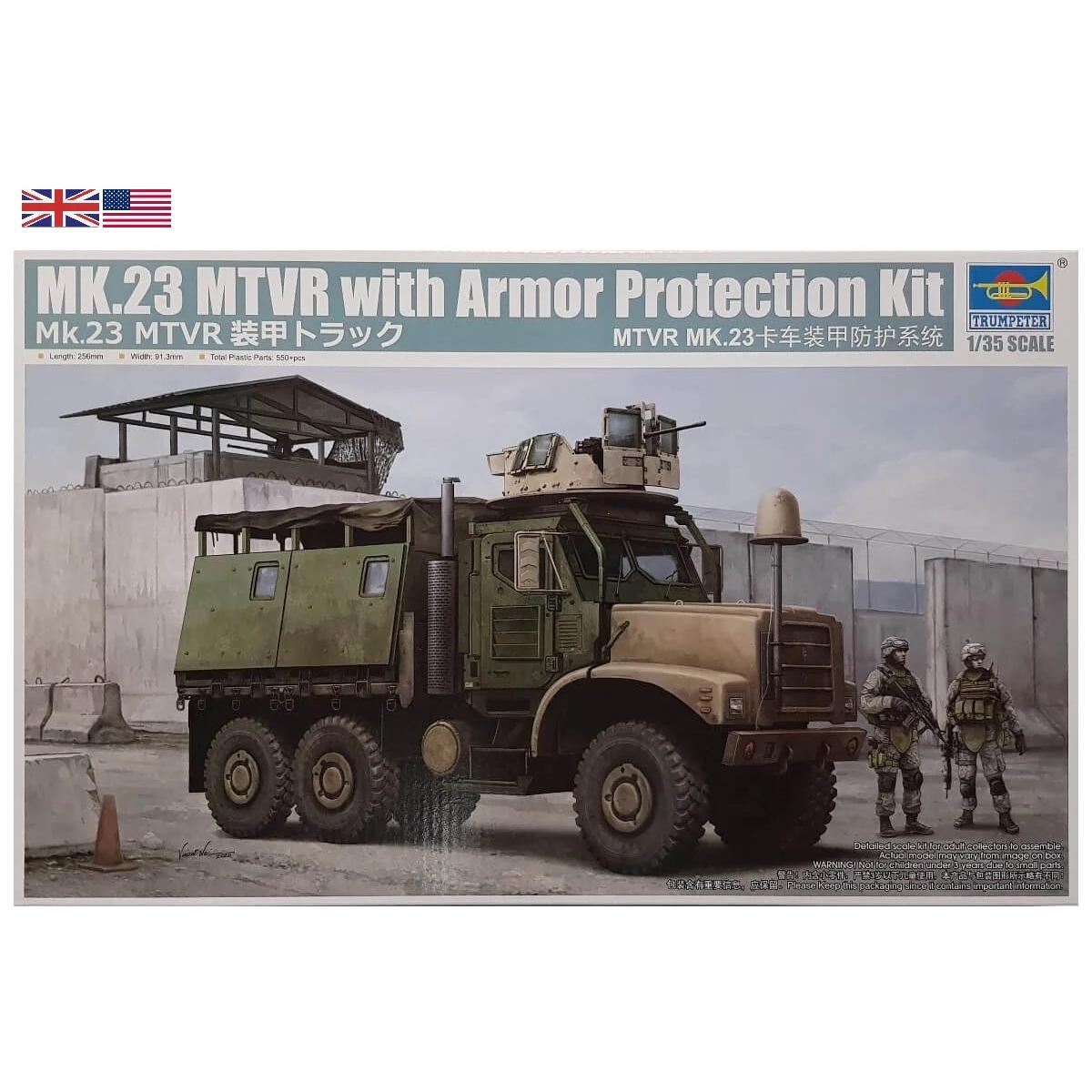 Trumpeter 1/35 US MK23 MTVR MAS truck plastic model kit product image