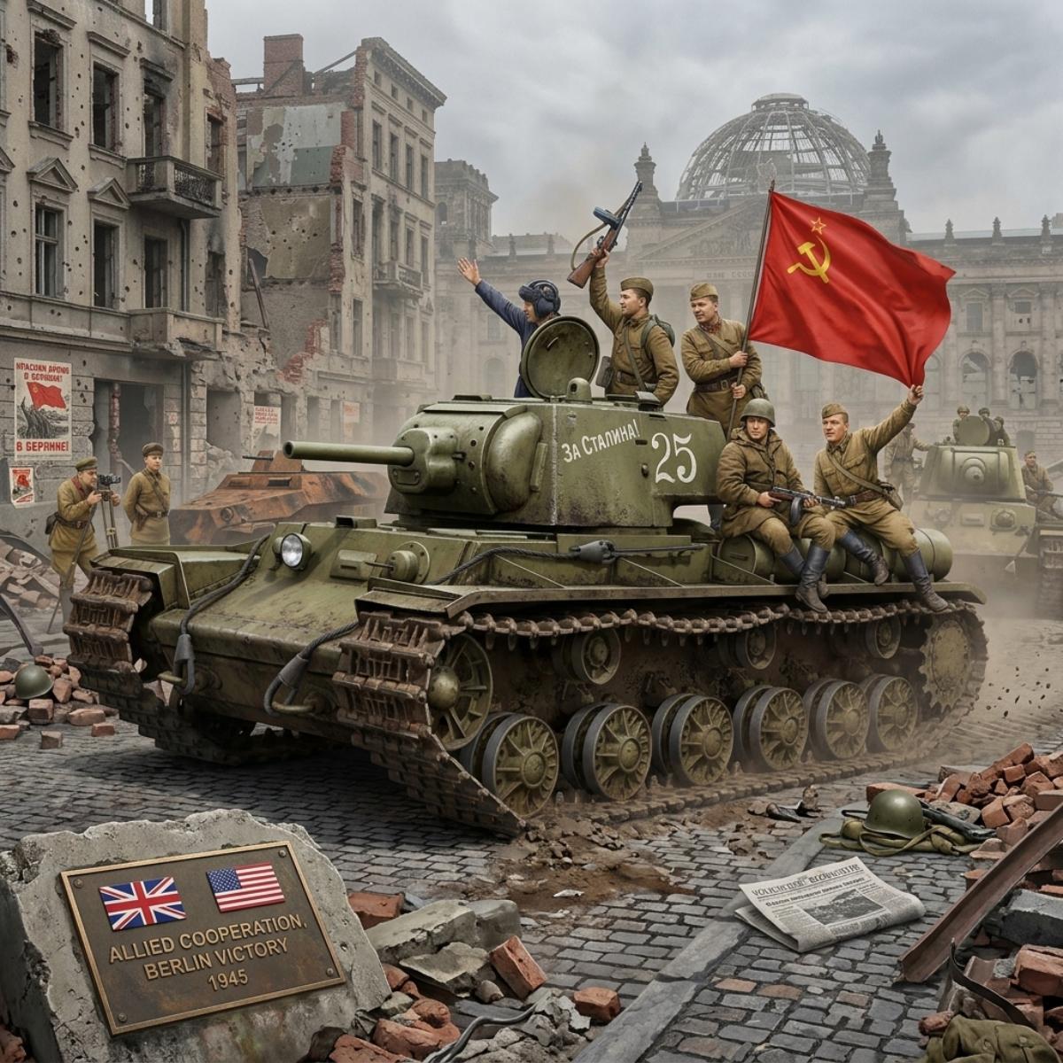 kv1 s soviet tank in berlin