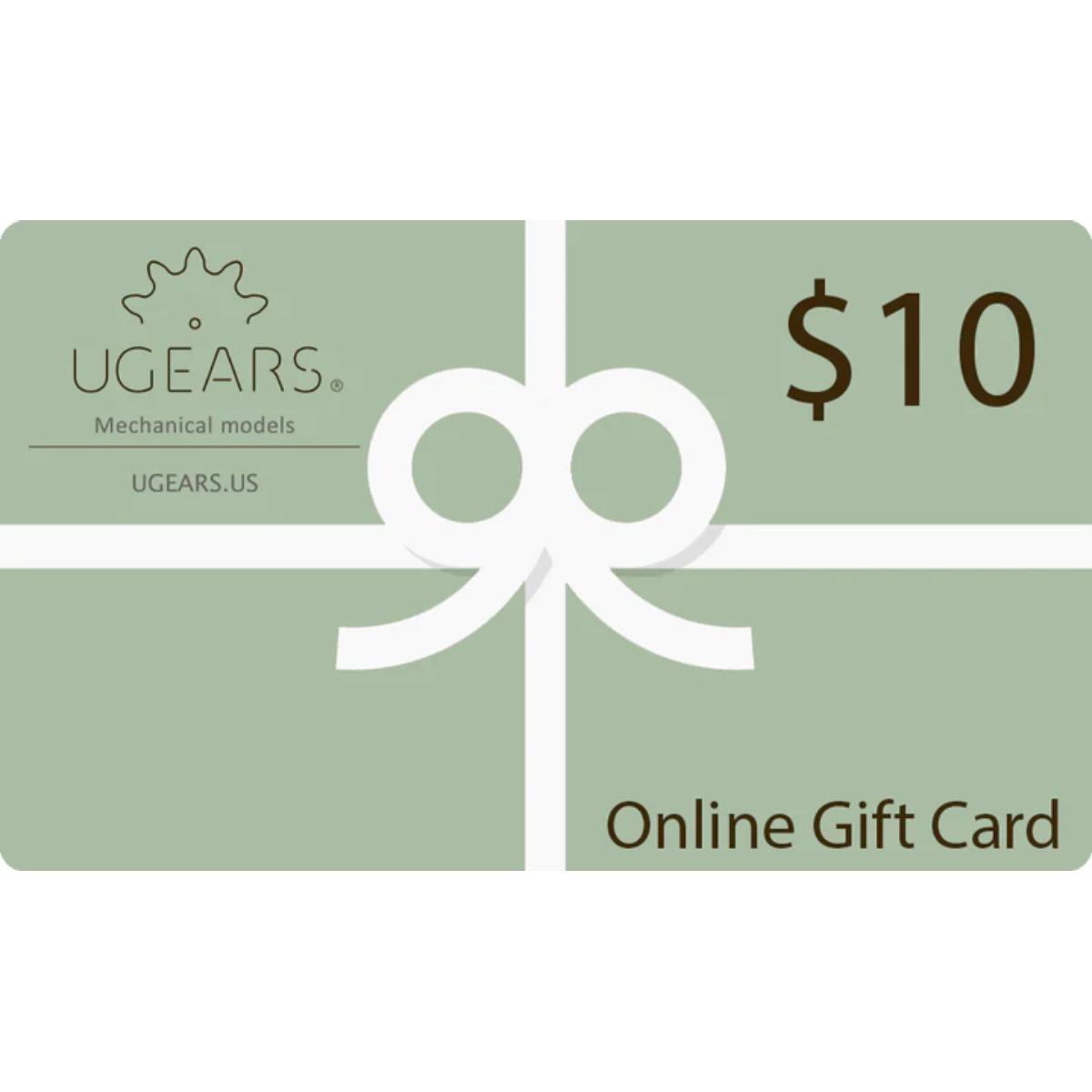 UGEARS Digital Gift Card – Mechanical Wooden Model Kit E‑Voucher