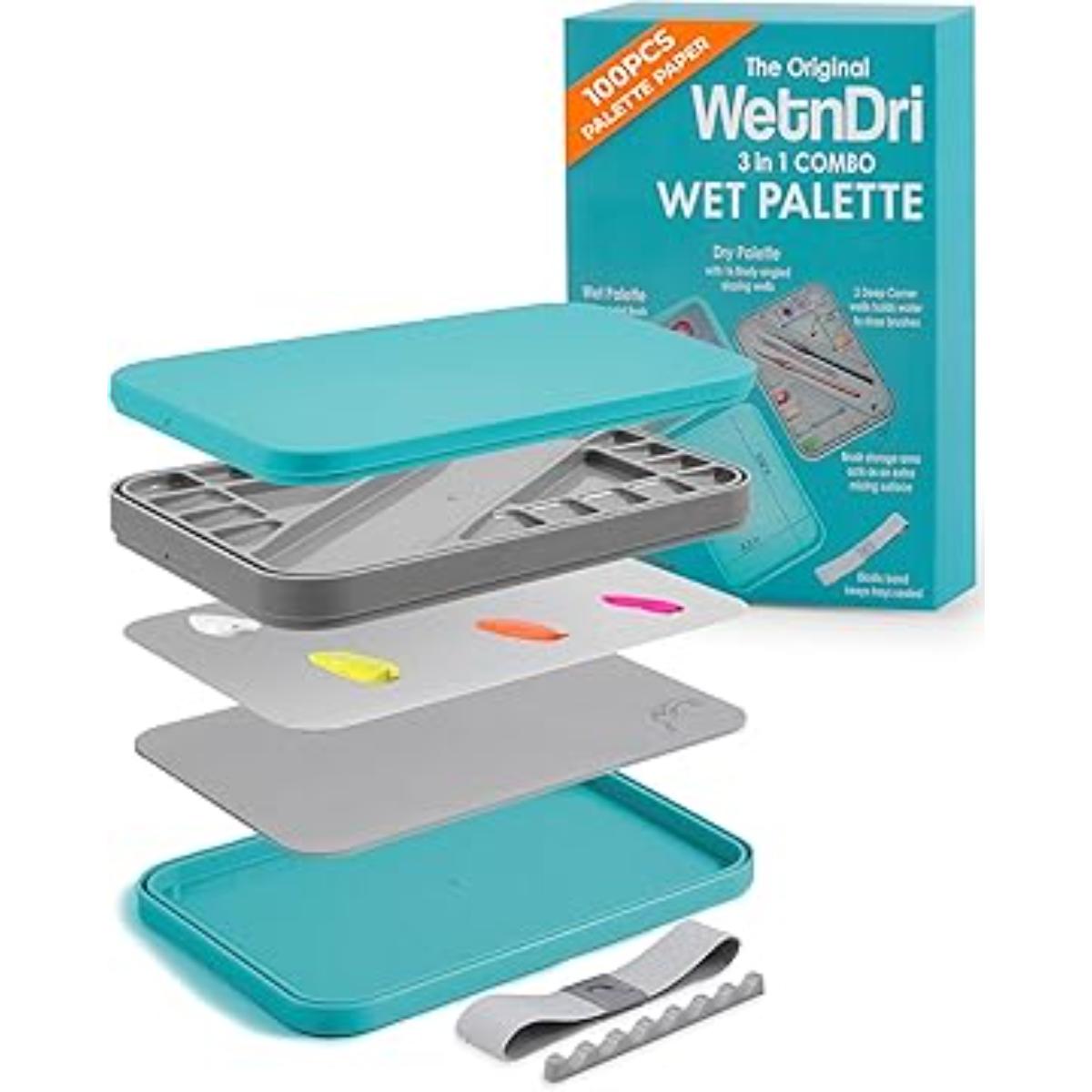 wetndri wet palette miniature painting acrylic paint stay wet palette