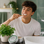 White and Green Mineral Toothpaste natural oral care