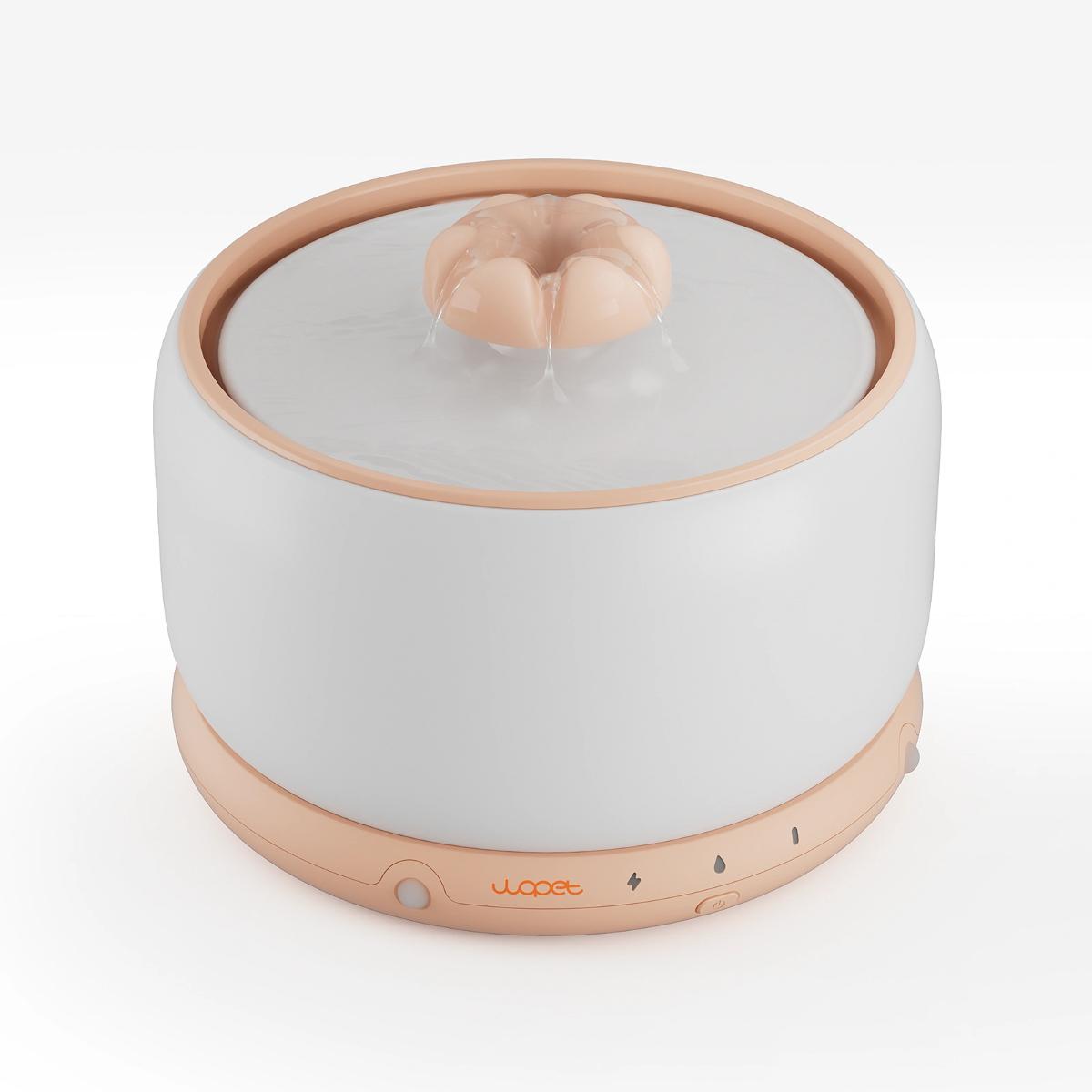 WOPET ceramics wireless pet water fountain W03 for cats and dogs – ultra-quiet and hygienic design

