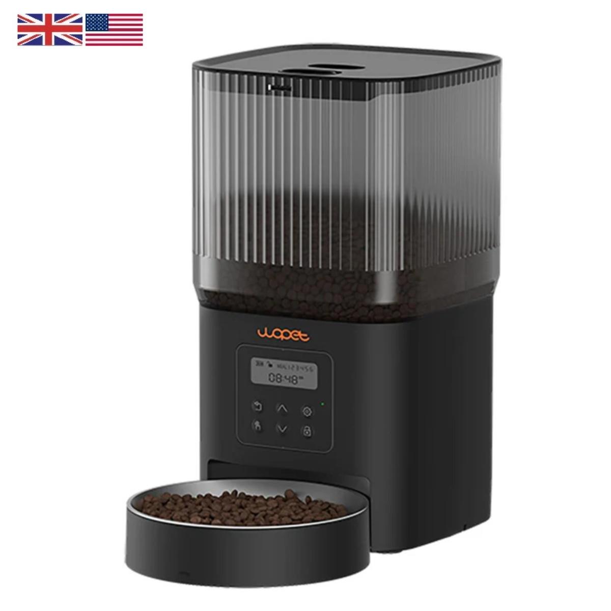 WOPET Cube Lite automatic pet feeder with digital screen for cats and small dogs