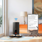 WOPET Patrol Smart Automatic Pet Feeder with WiFi – 6L Food Dispenser for Cats and Dogs, Voice Control 