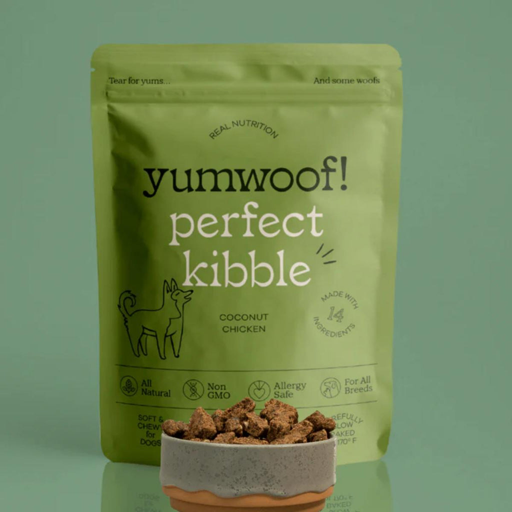 YumWoof Perfect Kibble premium air-dried complete dog food made with human-grade non-GMO ingredients