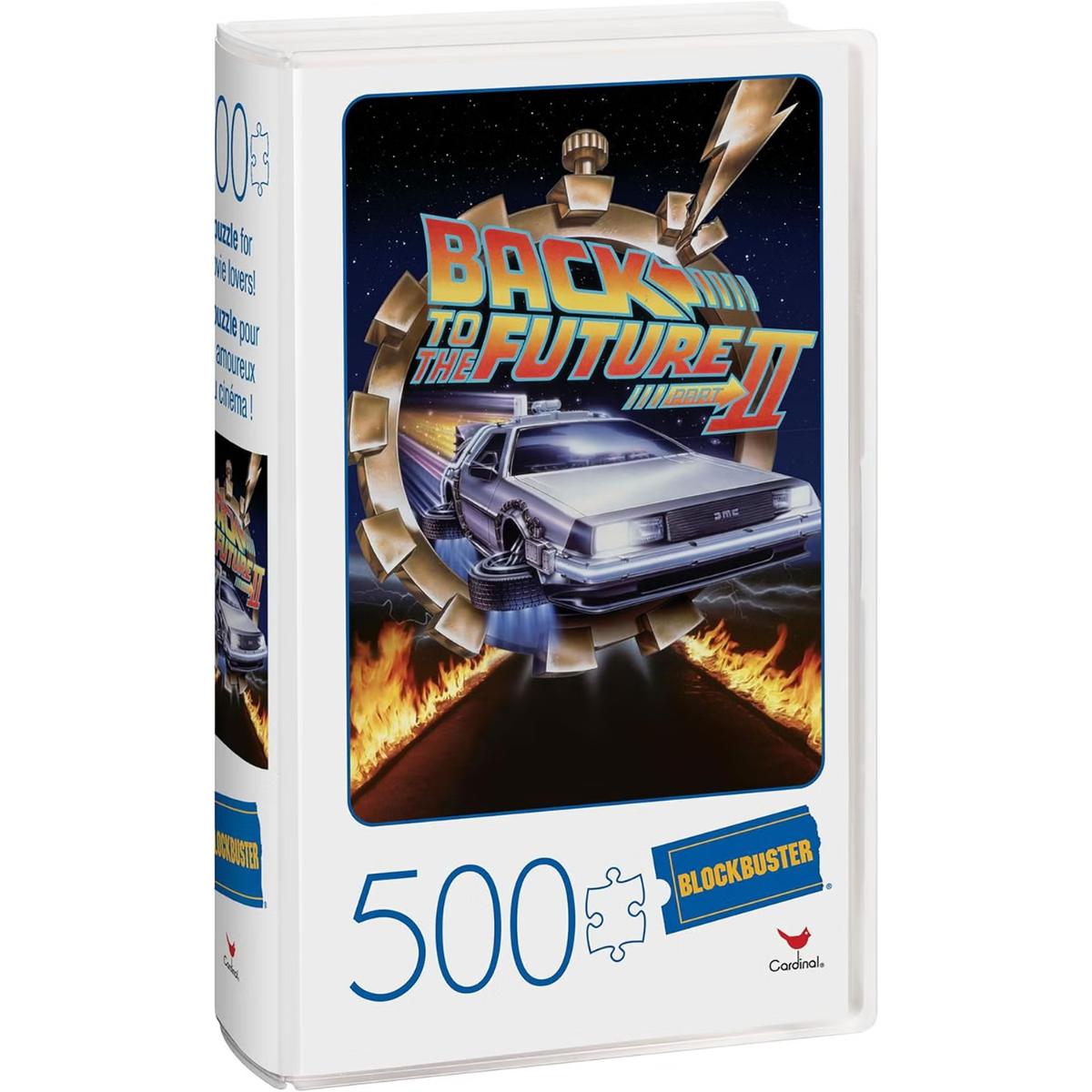 Retro Blockbuster 500 Piece Jigsaw Back to the Future VHS case puzzle